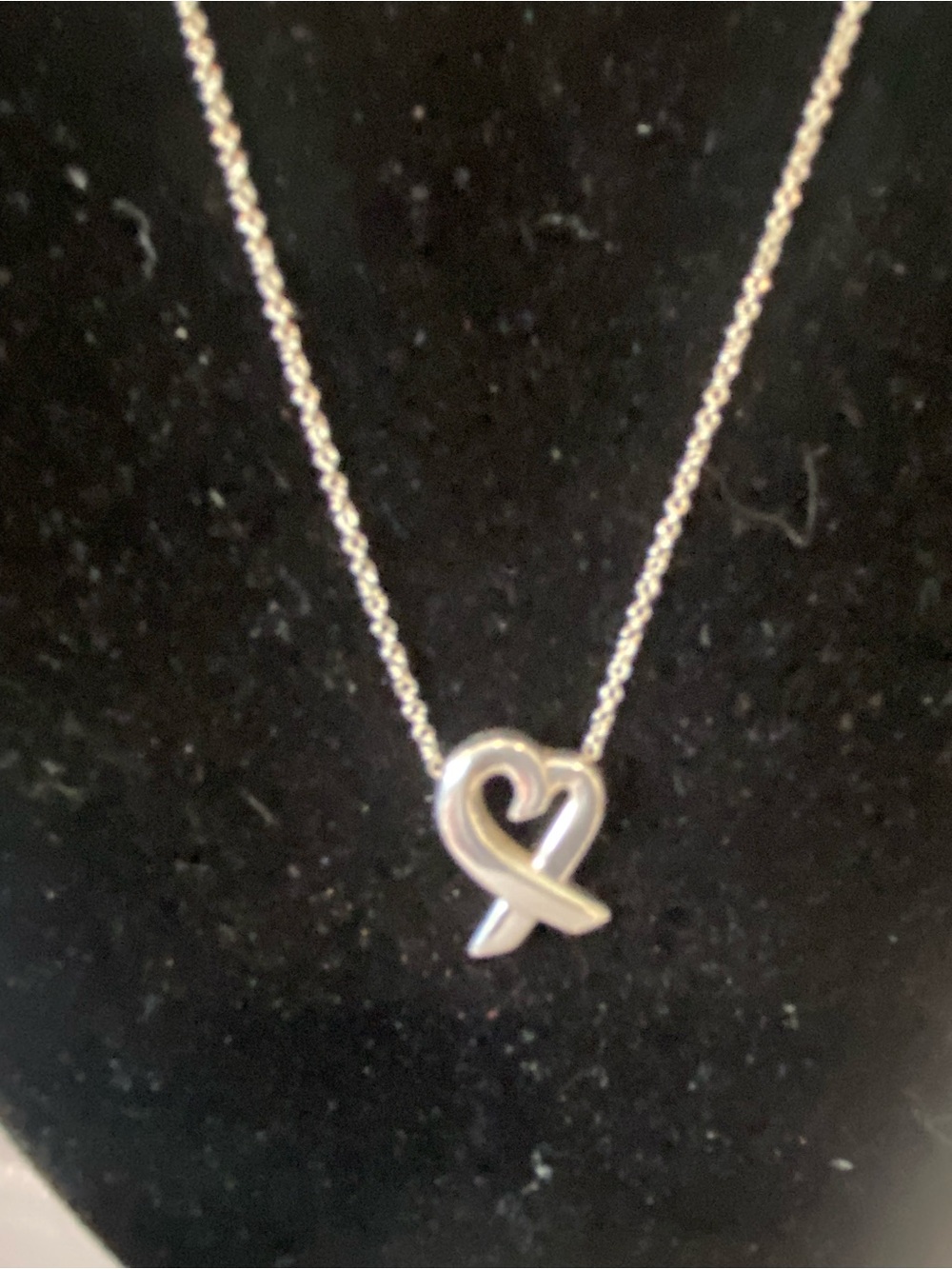 Tiffany & Co. Sterling Silver Heart Pendant Necklace